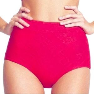 Seafolly Red High-Waist Bikini Bottom